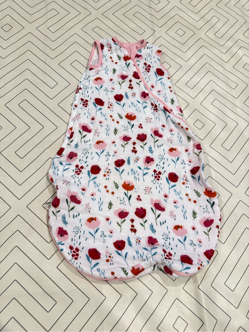 Loulou Lollipop Pink Floral Sleep Sack